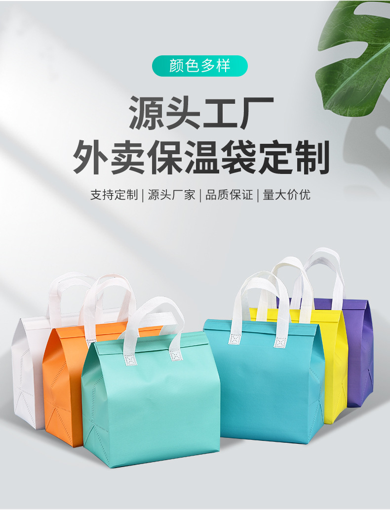 开封市无纺布保温袋外卖袋